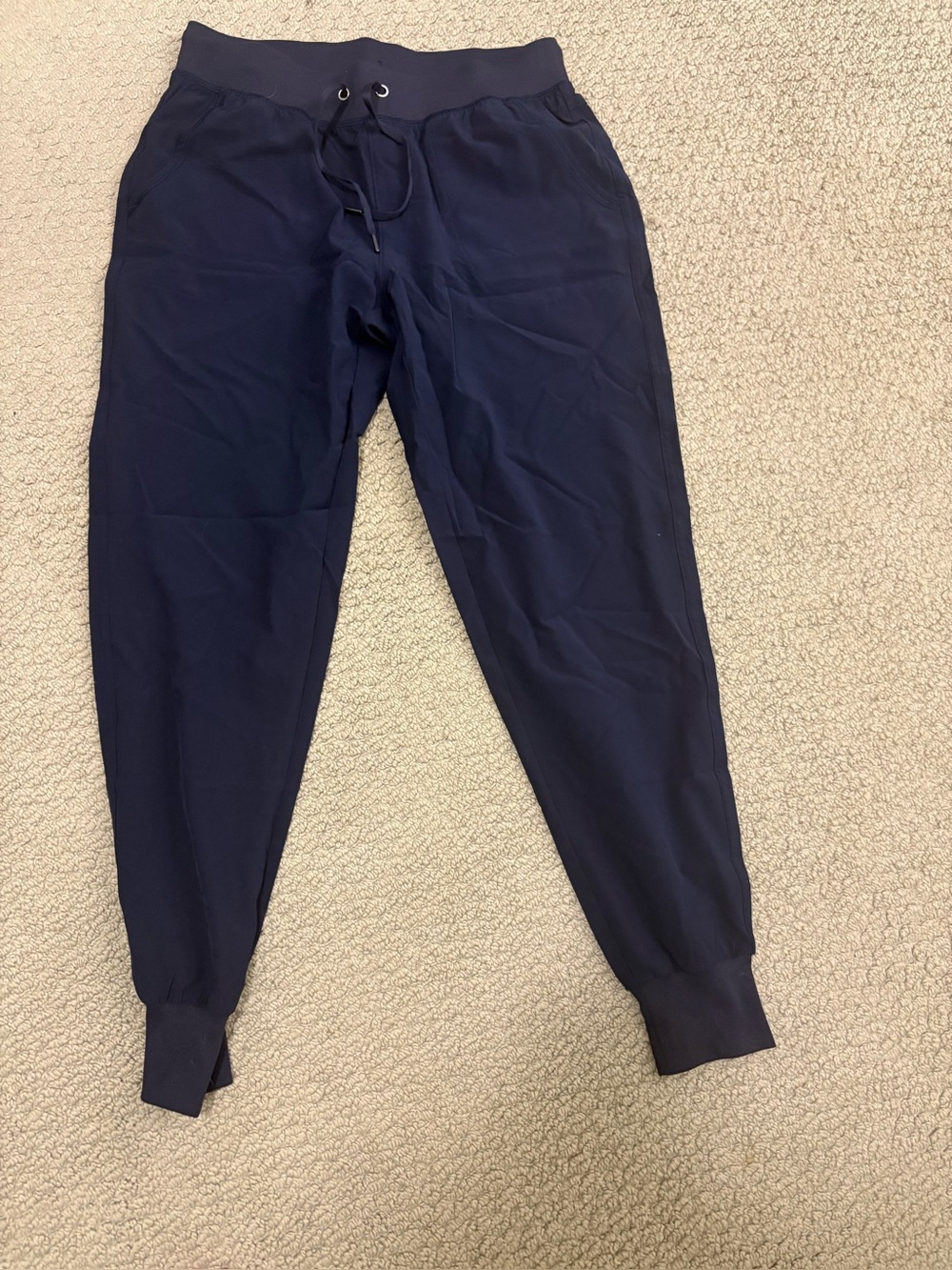 Women’s CRZ yoga Navy Jogger Pants NWOT